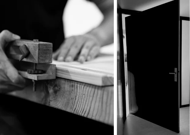 puertas pivotantes interior