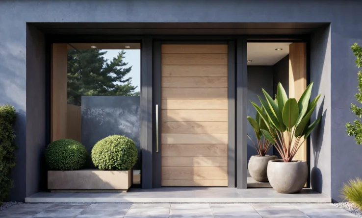 puerta pivotantes exterior